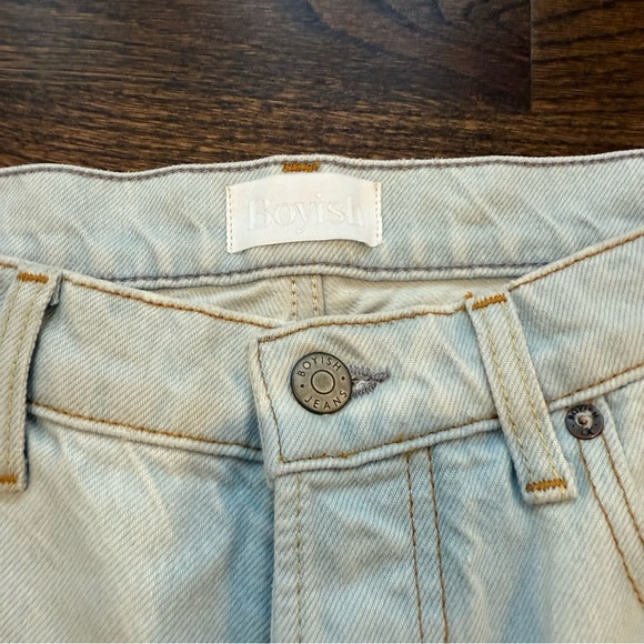 NWT Boyish The Billy High Rise Skinny Tommy Style Stagecoach Wash Raw Hem Jeans - Picture 4 of 11